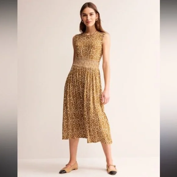 Boden Thea Sleeveless Midi Dress - Picture 1 of 9